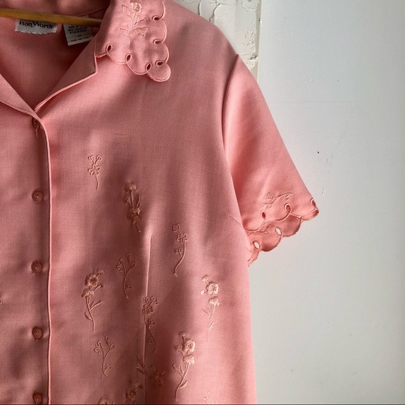 VINTAGE Pink Blouse - Picture 2 of 5